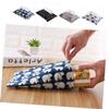 KONTONTY 4pcs Japanese Cotton Tissue Box Paper Towel Holder Napkin Storage Container Foldable Fabric Fits Bathroom Office Home Hotel view 3