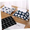 KONTONTY 4pcs Japanese Cotton Tissue Box Paper Towel Holder Napkin Storage Container Foldable Fabric Fits Bathroom Office Home Hotel view 4