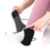 JAOCDOEN Heated Ankle Brace USB 5V2A Electric Adjustable 3 Levels Settings Carbon Heated Ankle Support Wrap (Black with Gray Border) view 2