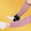 JAOCDOEN Heated Ankle Brace USB 5V2A Electric Adjustable 3 Levels Settings Carbon Heated Ankle Support Wrap (Black with Gray Border) view 3