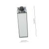 Cabilock Transparent Plastic Water Cup for Milk Beverages Capacity Comfortable to Clean for Home Office Use view 2