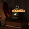 200ml Essential Oil Diffuser, Volcano Humidifier Diffuser Quiet Volcano Cool Mist Humidifier Aromatherapy Diffuser with 7 Colors Light for Bedroom Office (Black) view 2