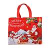 YAGTEYCLL 10Pcs Non Woven Bags, Christmas Tote Bags with Handles, Multifunctional Print Bags for Wrapping Shopping Xmas Party Supplies-A view 1