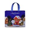 YAGTEYCLL 10Pcs Non Woven Bags, Christmas Tote Bags with Handles, Multifunctional Print Bags for Wrapping Shopping Xmas Party Supplies-D view 1