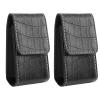 2pcs Fingertip Pulse Oximeter Case PU Leather, Portable Anti Shock Blood Oxygen Saturation Monitor Carrying Case, Hard Shell for Impact, Dust and Semi Waterproof, view 1