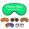 1-200 Pcs Sleep Eye Mask, Custom Eye Cover with Logo Text Photo, Personalized Soft Blindfold for Sleeping, Travel, Work, Naps, Blocks Light, SpringGreen view 1