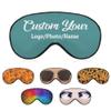 1-200 Pcs Sleep Eye Mask, Custom Eye Cover with Logo Text Photo, Personalized Soft Blindfold for Sleeping, Travel, Work, Naps, Blocks Light, CadetBlue view 1