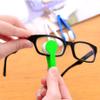 1pcs Portable Multifunctional Glasses Cleaning Rub Eyeglass Sunglasses Spectacles Microfiber Cleaning Brushes Wiping Tools(Blue) view 4