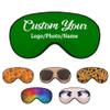1-200 Pcs Sleep Eye Mask, Custom Eye Cover with Logo Text Photo, Personalized Soft Blindfold for Sleeping, Travel, Work, Naps, Blocks Light, Green view 1