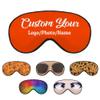 Custom Eye Mask, Add Your Image Text Name Logo Customized Sleep Mask for Airplane Travel Shift Work for Women Men Comfortable Sleeping Adjustable, OrangeRed view 1