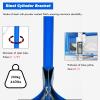 AMUFJJ Oxygen Tank Cylinder Rack Stand Mount Floor, Heavy Duty Gas Cylinder Holder Frame with Safety Chain for Hospital/Laboratory/Garages, Support 200kg/440lbs(2 Bottles Long 23 3/5"(60cm)) view 2
