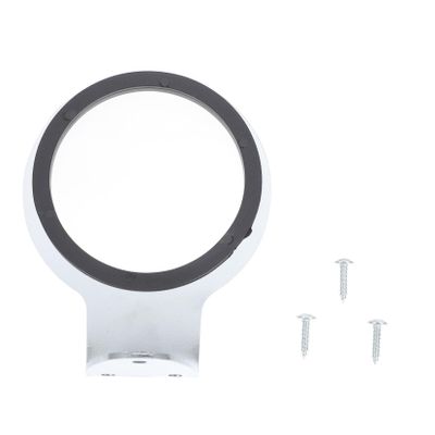 Wall Mounted Hair Dryer Rack for Salon Stainless Steel Silver