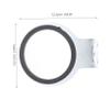 Wall Mounted Hair Dryer Rack for Salon Stainless Steel Silver view 2