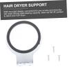 Wall Mounted Hair Dryer Rack for Salon Stainless Steel Silver view 3