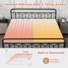 WELLHUT Heated Mattress Pad King 78x80 Inch, Dual Control Bed Warmer Electric Mattress Pad with 9 Heat Settings, 1-9 Hour Selectable Auto Shut-Off, Memory Function, Fast Heating, Machine Washable view 2