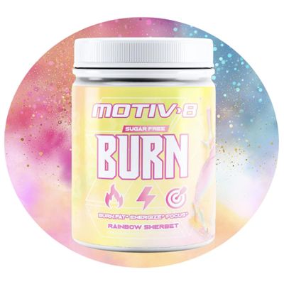 Motiv-8 Pre-Workout Peformance, Sugar Free Pre-Workout, Boost Energy and Focus, Improve Workouts, Enhances Mood (30 Servings, Rainbow Sherbet)