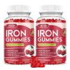 Iron Gummies with Multivitamin, Iron Supplement for Women & Men, Kids Multivitamin with Iron, Zinc, Vitamin B Complex & C, B12, Folate - Blood Builder, Energy Support, Cherry Flavor, Vegan 120 Gummies view 1