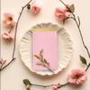 100 pack Pink Cocktail Napkins with Gold Foil Accents Scalloped Edges 4 x 8 inch Beverage Disposable Napkin Party Decoration Wedding Bridal and Baby Shower Dinner Lunch Supplies (Pink Mix) view 4