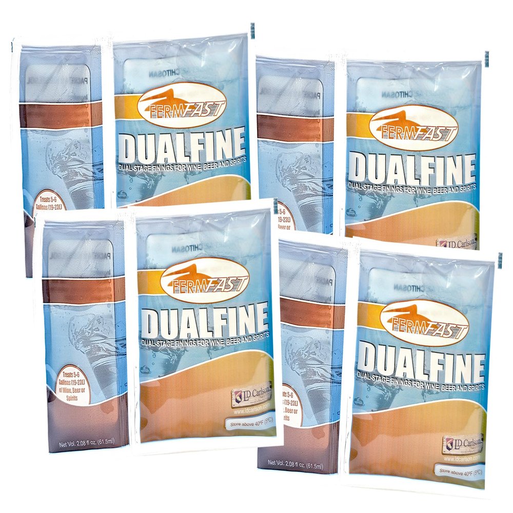 FermFast Dualfine Beer and Wine Clarifier, 2.2oz - 4-Pack Set