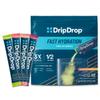 DripDrop Hydration Packets - Sunburst Variety Pack - Single Serve Electrolytes Powder Drink Mix - Lemon Lime, Strawberry, Peach, Black Cherry - Non-GMO, Gluten Free, Vegan - 32 Sticks view 1