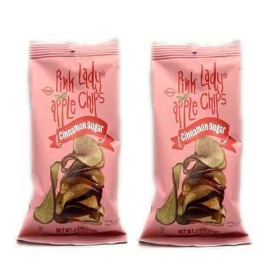 Pink Lady Gluten Free Cinnamon Sugar Apple Chips 2.5 oz/ 71 g  Pack of 2