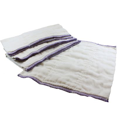 OsoCozy Better Fit Unbleached Prefold Cloth Diapers -100% Cotton, Gauze Weave, Sized for Tri Folding - Size 1 - (Infant 4x8x4 Fits 6-16 lb.) - 1 Dozen