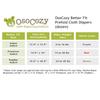 OsoCozy Better Fit Unbleached Prefold Cloth Diapers -100% Cotton, Gauze Weave, Sized for Tri Folding - Size 1 - (Infant 4x8x4 Fits 6-16 lb.) - 1 Dozen view 4