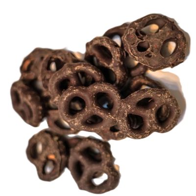 Milk Chocolate Coated Pretzels - 1 lb of Fresh Gourmet Covered Dipped Pretzels in Resealable Bag to Ensure Freshness