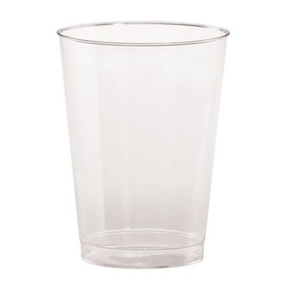 Nicole Fantini Hanna K. Signature Fancy BPA Free, Disposable Plastic Wine Glasses Tumbler Clear 14oz: For All Elegant Parties and Daily Use: 80 CT