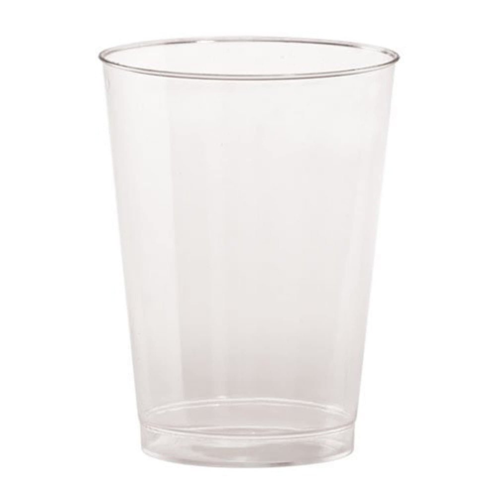 Nicole Fantini Hanna K. Signature Fancy BPA Free, Disposable Plastic Wine Glasses Tumbler Clear 14oz: For All Elegant Parties and Daily Use: 80 CT