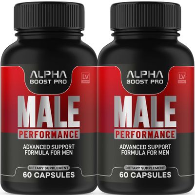 (2 Pack) Alpha Boost Pro Capsules, Alpha Boost Pro Official Advanced Formula, AlphaBoost Pro All Natural Pills, Alfa Boost Pro for Overall Health, Alpha Boost Pro Reviews, 120 Capsules for 2 Months