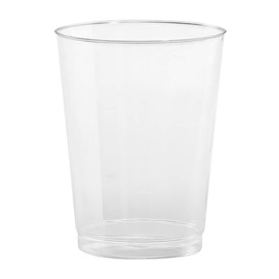 Nicole Fantini Hanna K. Signature Fancy BPA Free, Disposable Plastic Wine Glasses Tumbler Clear 10 oz: For All Elegant Parties and Daily Use: 20 CT