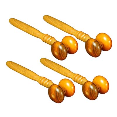 Outanaya 4pcs Wooden Massage Roller Versatile Body for Relaxation and Improved Circulation for Men and