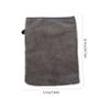 BIUDECO 3pcs Makeup Remover Facial Cleansing Gloves Soft Microfiber Shower Mitts for Gentle Skin Care Washable Reusable for Daily Makeup Removal and Face Washing Grey-black view 2
