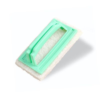 Hoement Sponge Kitchen Cleaning and Tile Scrubber Sponge Brush Handle Random Color
