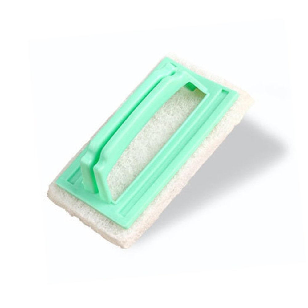 Hoement Sponge Kitchen Cleaning and Tile Scrubber Sponge Brush Handle Random Color