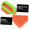Hoement Sponge Kitchen Cleaning and Tile Scrubber Sponge Brush Handle Random Color view 2