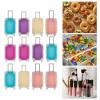 12 Pack Mini Suitcase, Simulation Trolley Case, Mini Luggage, Plastic Suitcase Gift Box, Mini Boxes, Party Favor Boxes Empty Candy Box False Eyelashes Packaging Box Trolley Tiny Suitcase Miniature view 2
