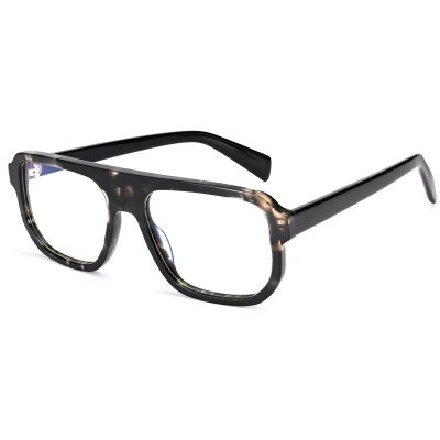 Dollger Men's and Women's Retro Aviator Anti Blue Light Glasses - Stylish Black Frames Blocking Blue Lights