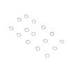 300pcs 1.4mm Eyeglass Screw Gaskets Alloy High Hardness Eyeglass Frames Screws Washers for Repairing (12 Spring Shim 1.4mm) view 2