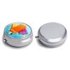 Ice Popsicles Round Pill Box 3 Compartment Pill Case Portable Travel Pill Organizer Medicine Tablet Vitamin Holder Organizer for Purse Pocket view 3