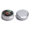 A Night of Miracles and Magic Round Pill Box 3 Compartment Pill Case Portable Travel Pill Organizer Medicine Tablet Vitamin Holder Organizer for Purse Pocket view 3