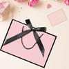 AMFUN 2PCS Medium Gift Bags, Paper Gift Bag with 4 Wrappers and 2 Cards,Present Bag with Handles,Pink Paper Bags for Women Valentines Bridesmaid Birthday Wedding Party (Pink-Black) view 4