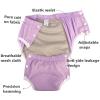 Reusable Cotton Adult Incontinence Diapers for Seniors Breathable, Leak-Proof, Washable Cloth Diapers, Absorbent Urine Pads for Elderly (Gray,Medium) view 2