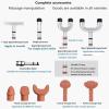 AWAYDD Chiropractic Adjusting Tool Electric Spine Massager Adjusting Corrector Gun,Spine Chiropractic Correction Tool Lower Cervical Spine Thoracic Lumbar 10 Massage Heads(Silver) view 3