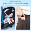 Baderke 3 Pcs Pocket Travel Sharps Disposal Container, 80ml Needle Disposal Containers Home Small Sharps Portable Biohazard Syringe Box for Home Travel Diabetic Supplies(White) view 4