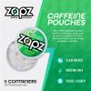 ZAPZ Caffeine Pouches, Green Apple Watermelon, 5 Cans x 20 Count, Energy Pouches with 50mg Caffeine, Nootropic Focus Support, Niacin, L-Theanine, L-Tyrosine, Sugar Free, No Coffee Grinds view 2