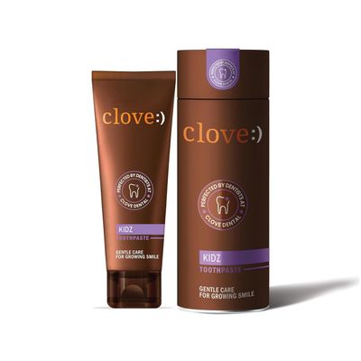 Clove Kids Toothpaste (3+Years) Natural Strawberry Flavour | Color Changing | Cavity Protection | SLS Free | Triclosan Free | Paraben Free | Peroxide Free |Gluten Free | No Artificial Flavours 100g