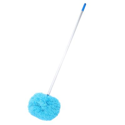 BTSEURY Duster, Extra Long Round Duster 360 Degree Rotation Multifunctional Washable Ceiling Fan Duster 140cm Dust Removal Tool for High Ceilings Furniture (Blue)