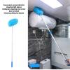 BTSEURY Duster, Extra Long Round Duster 360 Degree Rotation Multifunctional Washable Ceiling Fan Duster 140cm Dust Removal Tool for High Ceilings Furniture (Blue) view 4